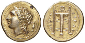 § SIRACUSA Agatocle (310-305 a.C) 25 Litre simbolo anfora - SNG 621 EL (g 3,63)