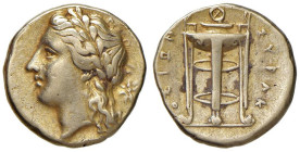 § SIRACUSA Agatocle (310-305 a.C.) 25 Litre simbolo stella - SNG 623 EL (g 3,54)