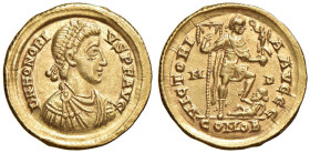 § Onorio (395-423) Solido zecca: Milano - RIC 1206 AU (g 4,54)