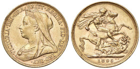 REGNO UNITO Vittoria (1837-1901) Sterlina 1895 M - SPINK 3875 AU (g 7,97)