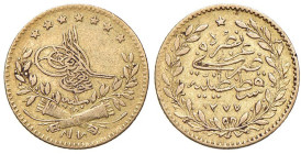 TURCHIA Abdul Aziz (1861-1876) 25 Kurush AH 1277 (1861) - KM 694 AU (g 1,77)
