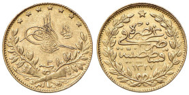 TURCHIA Muhammad V (1909-1918) 50 Kurush AH 1327/3 (1911) - KM 753 AU (g 3,58)