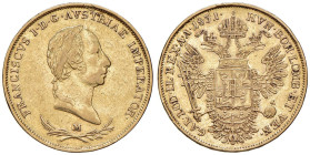 MILANO Francesco I d'Asburgo Lorena (1815-1835) Sovrana 1831 M - Gig. 16 AU (g 11,28) NC Minimi colpetti al bordo.