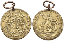 Pio VII (1800-1823) Doppia romana An. VIII - Munt. 1e AU (g 5,78) R Appiccagnolo.