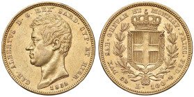 Carlo Alberto (1831-1849) 100 Lire 1832 G - Nomisma 622 AU