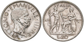 Vittorio Emanuele III (1900-1946) 20 Lire 1927 An. VI - Nomisma 1084 AG Hairlines.