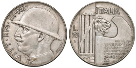 Vittorio Emanuele III (1900-1946) 20 Lire 1928 An. VI - Nomisma 1085 AG NC Minimi colpetti al bordo.