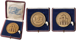AREZZO Medaglia 1914 Ristrutturazione della facciata del Duomo di Arezzo - Edizione M. Zingoni di Firenze - AE (g 43,50 - Ø 50 mm) Con cofanetto di em...
