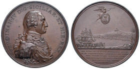 NAPOLI Ferdinando IV di Borbone (1759-1816) Medaglia 1799 Re Ferdinando IV ristabilito sul trono dopo la sconfitta della Repubblica Napoletana - Opus:...