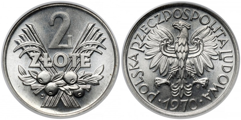 2 złote 1970 Mennicza, wyselekcjonowana sztuka. 
Reference: Parchimowicz 216.d...