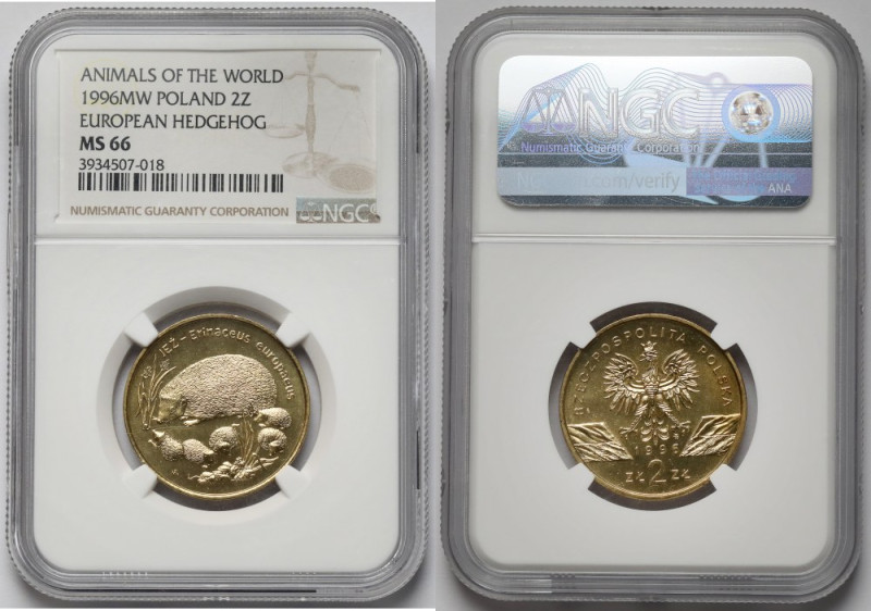 2 złote 1996 Jeż 
Grade: NGC MS66