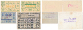 Zestaw kartek żywnościowych 1987-1989 (4szt)