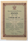 5% Poż. Konwersyjna 1926, Obligacja na 1.000 zł - z arkuszem kuponowym