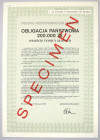 Obligacja Państwowa 200.000 zł 1989 - SPECIMEN