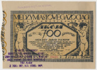 Międzymiastowe Gazociągi, 700 mk 1921