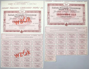 WAWEL Zakłady Przemysłu Cukierniczego w Krakowie, Em.1, Akcja i WZÓR akcji na 1 mln zł 1993 (2szt)
