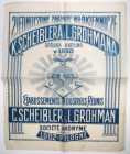 Duży AFISZ Zakładów Włókienniczych K. SCHEIBLER i L. GROHMAN w Łodzi