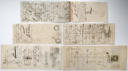 Weksle 1831-1858 r. - zestaw (5szt)