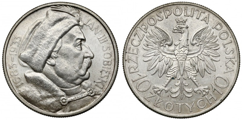 Sobieski 10 złotych 1933 Mennicza sztuka. 
Reference: Chałupski 2.29.1.a (R), P...