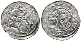 Władysław II Wygnaniec, Denar - Walka z lwem