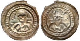 Mieszko III Stary (1173-1202), Brakteat hebrajski - Książę z liściem palmowym R5