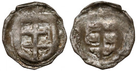 Władysław II Jagiełło, Denar Kraków - jednostronny - rzadki RR