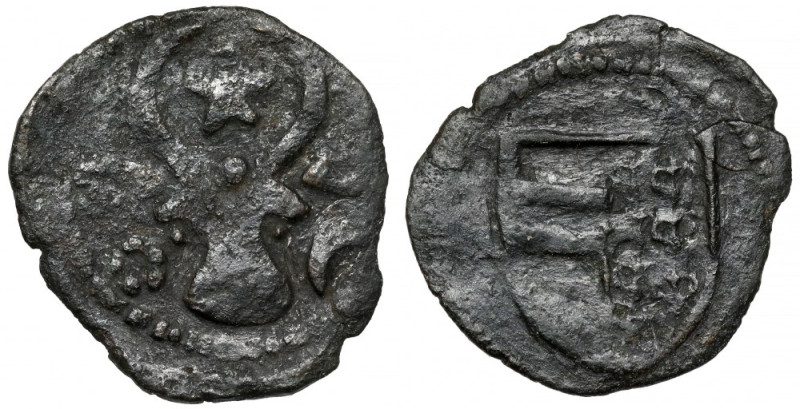 Hospodarstwo Mołdawskie, Aleksander I (1400-1432), Półgrosz Bilon, średnica 15,5...