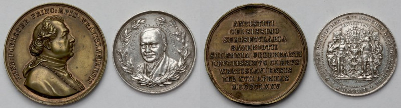 Śląsk, Wrocław, Forester i Generał Związku(2szt) Medal Oertela (srebrny) z grawe...