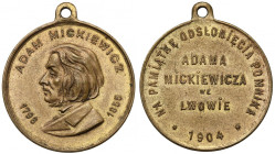 Medal Odsłonicie Pomnika Adama Mickiewicza Lwów 1904