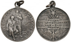 Medal Rosjanie Braciom Polakom 1914 r. (srebro)