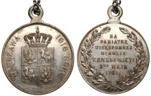 Medalik, 125 rocznica Uchwalenia Konstytucji 3 Maja 1916