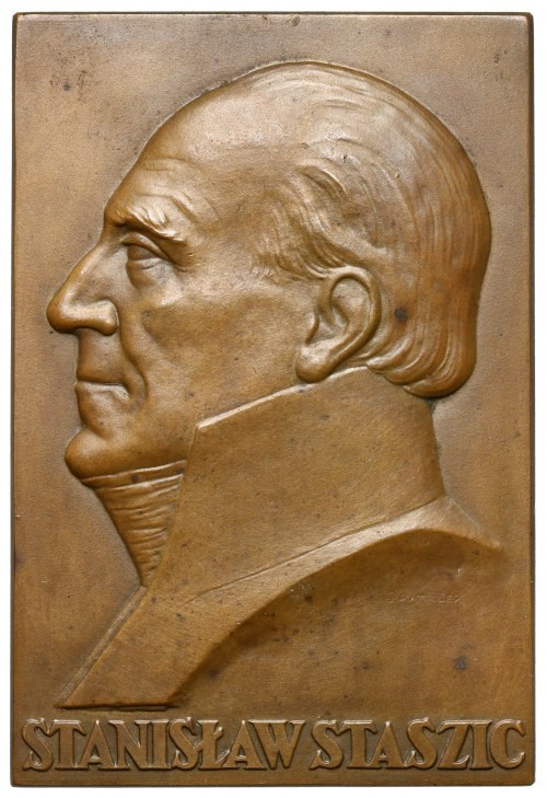 Plakieta MW (90x60) Stanisław Staszic Sygnatura mennicy na odwrocie. Nakład ~270...