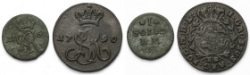 Poniatowski, Szeląg 1767 i Grosz 1790 - zestaw (2szt)