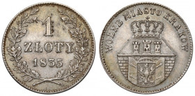 Wolne Miasto Kraków, 1 złoty 1835