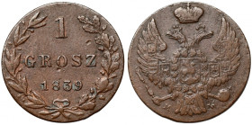 1 grosz 1839 MW, Warszawa