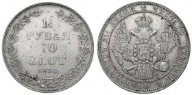 1-1/2 rubla = 10 złotych 1835 НГ, Petersburg