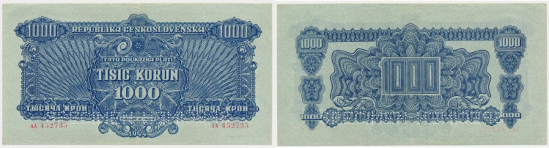 Czechoslovakia, 1.000 Korun 1944 - 2x SPECIMEN Reference: Pick 50s
Grade: VF+