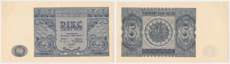 5 złotych 1946 Reference: Miłczak 125
Grade: UNC/AU