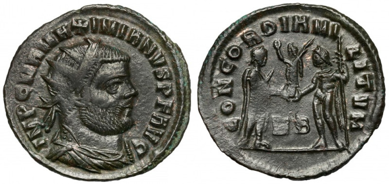 Maksymin Herkuliusz (286-305 n.e.) Antoninian, Heraklea Awers: Popiersie cesarza...