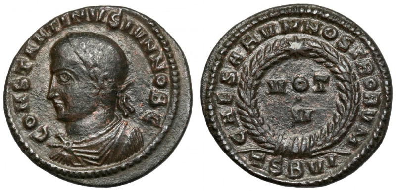 Konstantyn II (337-340 n.e.) Follis, Tessaloniki Brąz, średnica 18 mm, waga 2,65...