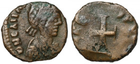 Galla Placidia (425-435 n.e.) Nummus, Rzym - bardzo rzadka
