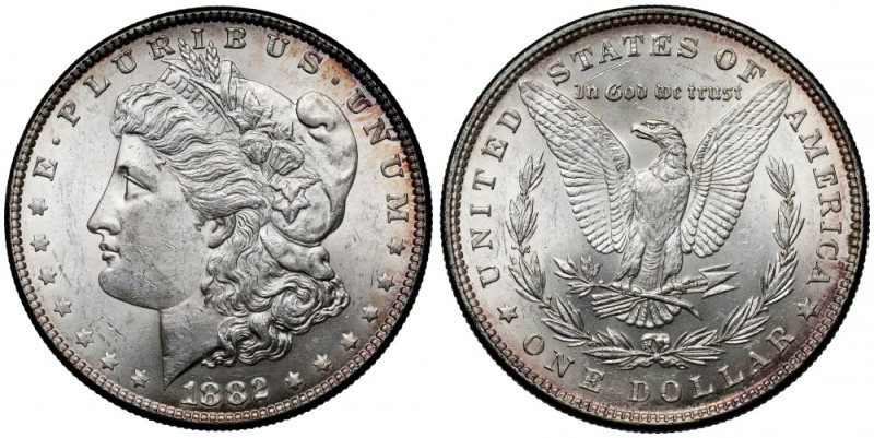 USA, Dolar 1882, Philadelphia - Morgan Dollar 
Grade: AU