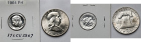 USA, 1/2 dolara 1952 i Dime 1964 - zestaw (2szt)