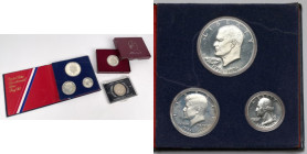 USA, od 1/4 do 1 dolara 1964-1982 - zestaw (5szt)