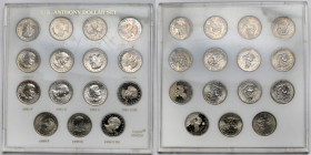 USA, Dolar 1979-1999 - zestaw (15szt)