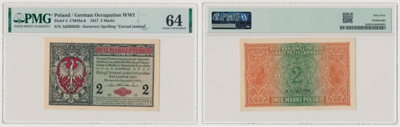 2 mkp 1916 jenerał A Rzadki w stanie nieobiegowym nominał.&nbsp; Reference: Miłc...