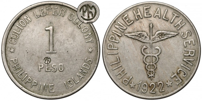 Filipiny, Culion Leper Colony, Peso 1922 - Health Service Na stronie nominałowej...