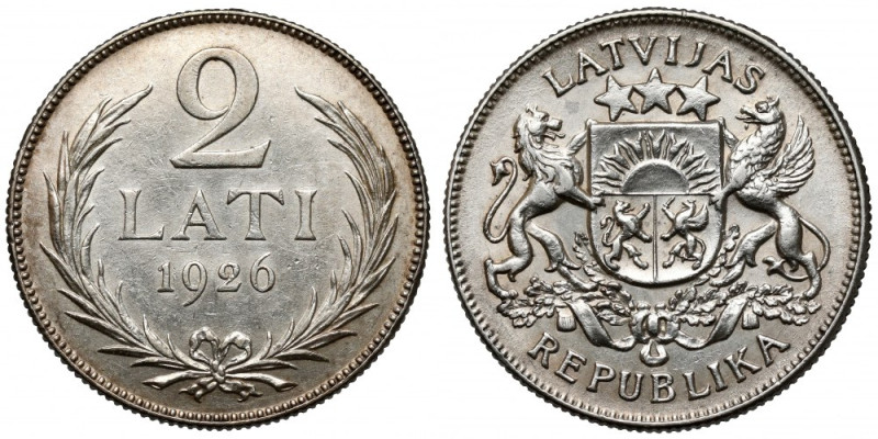 Łotwa, 2 lati 1926 
Grade: XF