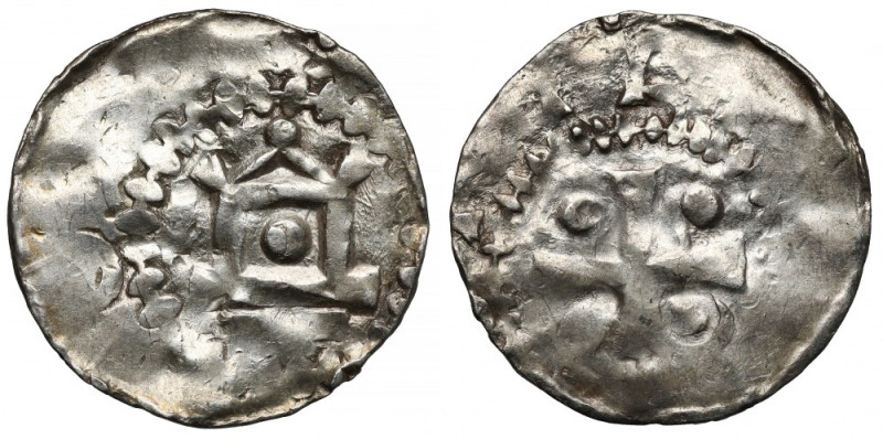 Wormacja, Otto II (973-983) Denar Srebro, średnica 18 mm, waga 0,98 g.&nbsp; Ref...