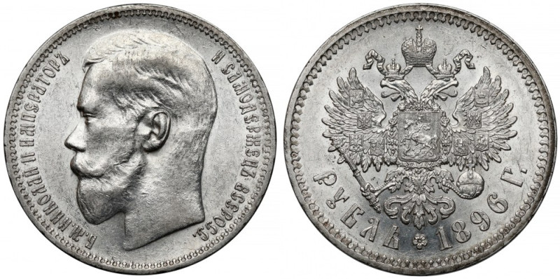 Rosja, Mikołaj II, Rubel 1896-*, Paryż Piękny rewers. Bardzo ładny rubel.

Ref...